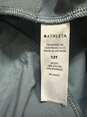 Athleta Cosmic Kick Flare Pants Slate Teal Stretch Work Travel. thumbnail 11
