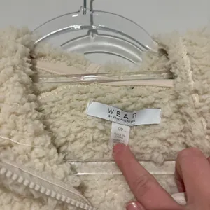 WEAR by Erin Andrews Carolina Panthers Sherpa Half-Zip Hoodie cream‎ women small thumbnail 4