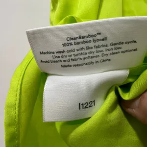 ettitude CleanBamboo Camisole Women Medium Neon Lime Green Bamboo Lyocell Tank thumbnail 5
