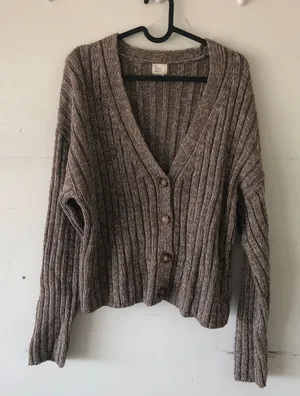 A New Day Brown Knit Cardigan Sweater Jacket Top Medium thumbnail 1