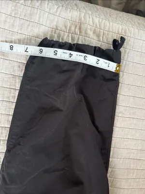 Uniqlo black cotton Wide Parachute Cargo loose baggy skater Pants Size S 27-30 thumbnail 16
