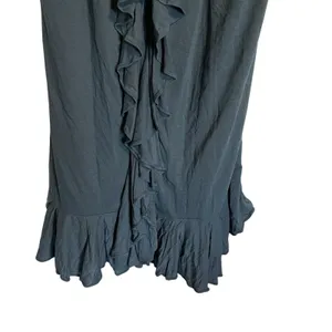 New York & Company Blue Ruffle Dress‎ Sleeveless Casual Sundress thumbnail 6