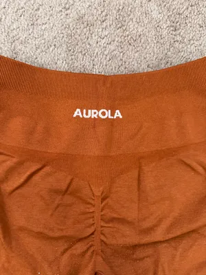 Size small orange AUROLA Dream Collection Workout Leggings thumbnail 3