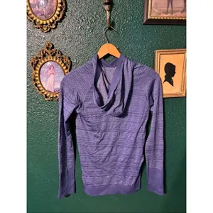 Lululemon Rest Less Hoodie Size Medium Gatsby Blue Long Sleeve Athletic Top thumbnail 2