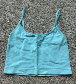 teal garage ribbed tank top thumbnail 1