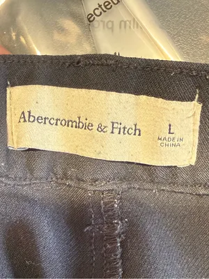 Abercrombie & Fitch Women's Black Tailored Wide-Leg Trouser Pants‎ Size Large thumbnail 4