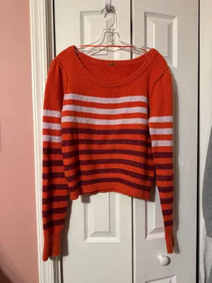 Free People Sweater Knit Women’s complete me striped thumbnail 4