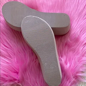 Stylish SO Beige Flip-Flops with Rhinestone Straps thumbnail 5