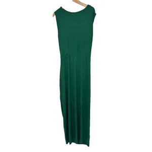 Halara Green Bodycon Cut Out Dress SIZE‎ XL Ruched Drawstring Slit Maxi Sexy thumbnail 6
