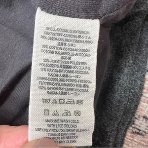 Free People Slouchy Peacoat Charcoal Gray Double Breasted Jacket Size Small thumbnail 13
