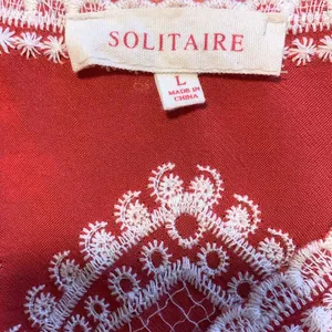 SOLITAIRE BOHEMIAN EMBROIDERED TOP. Sz: L thumbnail 4