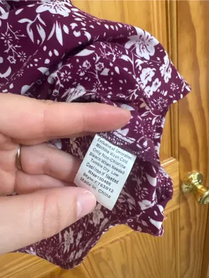 Nordstrom Size Large Purple Floral Preppy Tank Top thumbnail 6