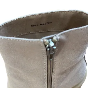 Dolce Vita Women’s Faux Suede Lug Sole Chelsea Heeled Boot Cream size 8.5 thumbnail 6