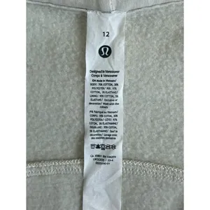 Lululemon Scuba Full Zip Cropped Hoodie Bone Off White Jacket‎ thumbnail 4
