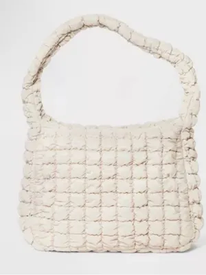 Wild Fable Off-White Puffer Hobo Crossbody Shoulder Bag NWOT purse tote thumbnail 1