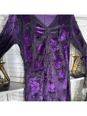 The evil court countess of darkness sexy witch sorceress velvet mesh costume L thumbnail 5