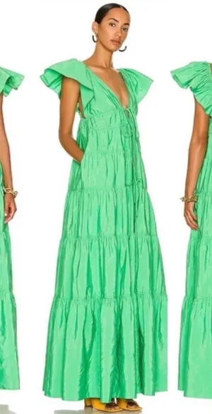 Revolve A.L.C. Luca Dress Green 2 thumbnail 1