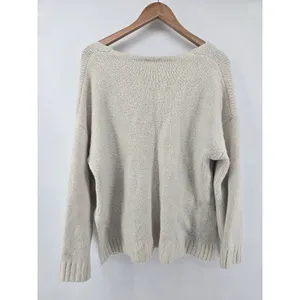 Altar'd State Sweater Womens XL PW234512A Cream V-Neck Oversized EUC thumbnail 3