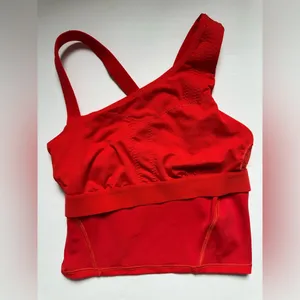 Lululemon Women's Everlux Asymmetrical Tennis Tank Top red Sz‎ 0 thumbnail 9