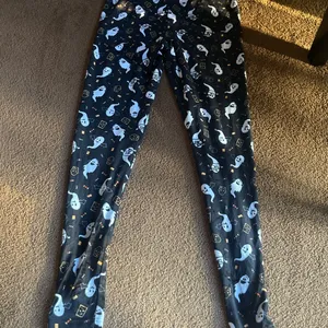 Serra black ghost Halloween velour pants L thumbnail 8
