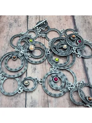 Brighton 36" TOWNSEND Silver Plated Stations and Crystal Long Statement Necklace thumbnail 7