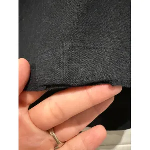 J. Crew Linen Vest Sleeveless Button Front Top Women Size S Black V-Neck Preppy thumbnail 4