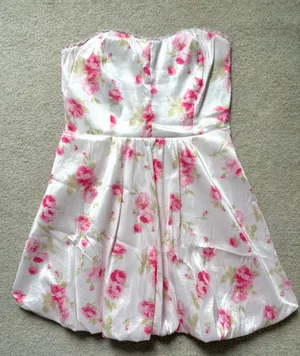 Altar'd State Strapless Mini Dress Bubble Bottom Sorority Rush thumbnail 2
