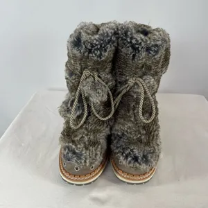 Sam Edelman Blanche Fur Boot‎ in Grey Brown Size 8.5 thumbnail 10