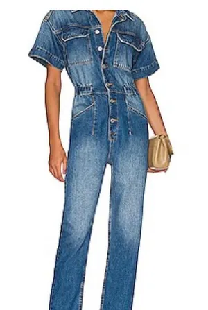 We the free Marci Jumpsuit / coverall in High Noon thumbnail 1
