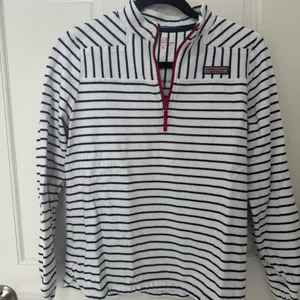 Vineyard Vines Girls Shep Shirt Sweatshirt Half Zip Striped thumbnail 3