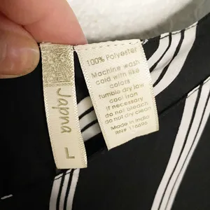 Japna Black And White Stripes Tank Top Size L thumbnail 3