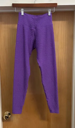 Booty by Brabants Purple Textured Cellulite Masking Leggings - One Size FitsMost thumbnail 1