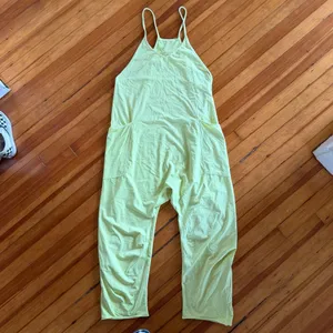 Free People FP Movement Hot Shot Onesie Jumper in Bright Yellow Size XL thumbnail 3