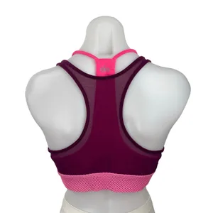 Alo Yoga Women's Pink Mesh Racerback Workout Athletic Sports Bra Crop Top Size M thumbnail 4