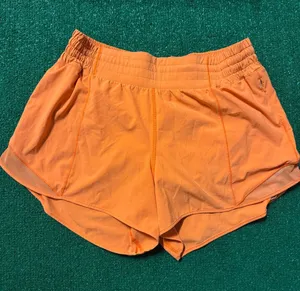 lululemon athletica Bright Orange Running Shorts thumbnail 1
