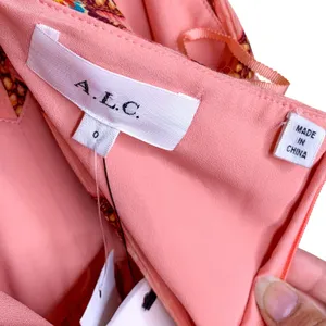 A.L.C. Frank Jaylin Pink Floral Cotton Silk Strappy Maxi Dress 0 NWT $550 thumbnail 7