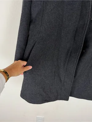 Pendleton Women's Water Resistant Cascade Wool Campbell Coat Jacket Charcoal thumbnail 9