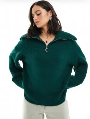 Asos. NWOT Emerald‎ Green Women's Sweater thumbnail 1