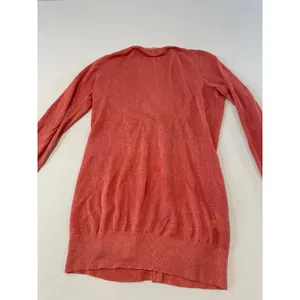 Loft Size M 100% Linen Long Cardigan Neutral Clay Orange thumbnail 6