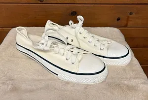 All Sport White canvas Sneakers Sz 43 (12.5)NWOT thumbnail 1