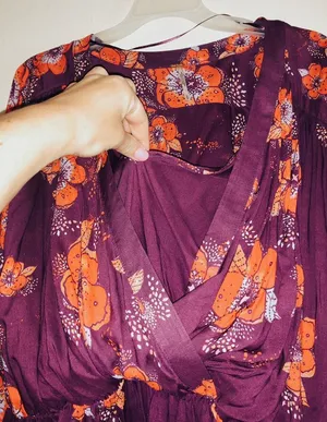 Free People Purple Tunic Top thumbnail 2