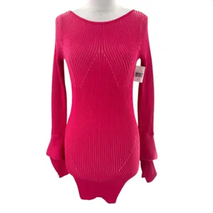 NWT Acler Sanders Ribbed Mini Bodycon Dress In Berry Tulip Sz‎ 4 thumbnail 6