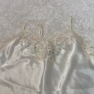 Vtg Val Mode Babydoll Sexy Lingerie Ivory Satin Lace M Cottage Core Soft Coquett thumbnail 5