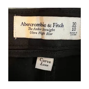 Abercrombie & Fitch Pants Womens Size 10 Black Faux Leather Curve Love High Rise thumbnail 3