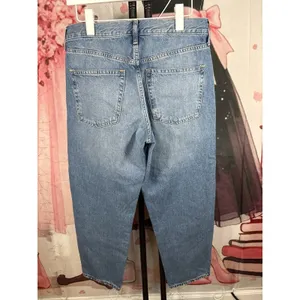 GAP Jeans Women's Sz 28 6R Distressed Loose High Rise Stretch Denim Mom thumbnail 7