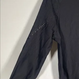 LULULEMON WOMENS BLACK LONG SLEEVE UNDERSHIRT FITTED LARGE thumbnail 4