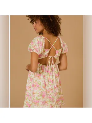 Altar'd State Carissa Floral Babydoll Dress Size Large NWOT thumbnail 3