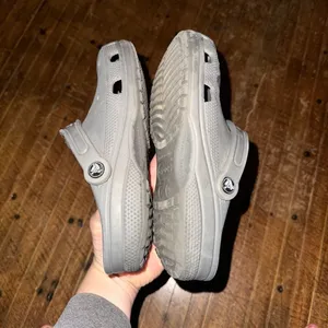 Crocs gray rubber arch support 7/9 ortho nursing clogs thumbnail 4