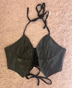 Black Leather Top thumbnail 1