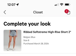 Lululemon Ribbed Softstream Shorts thumbnail 2